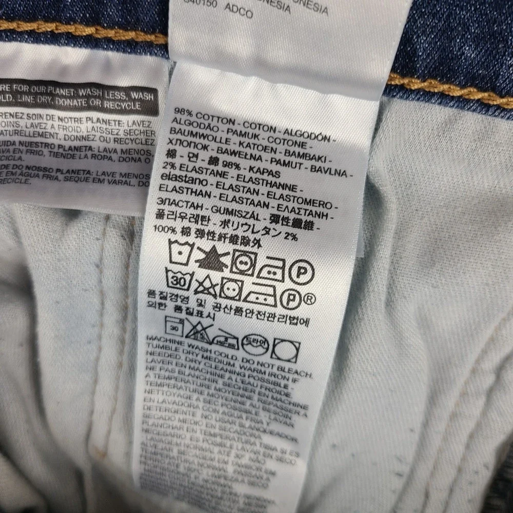 Levi's 559 Jeans Mens 36x30 Blue Relaxed Straight Leg Dark Wash Denim